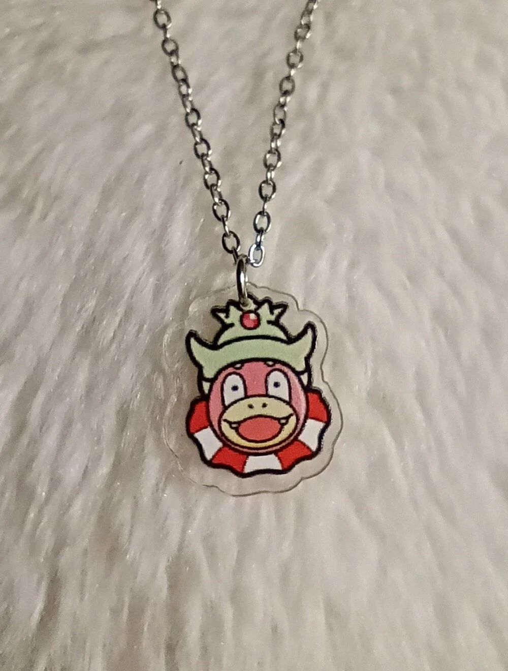 🌻 Pokemon Unisex Slowking Acrylic Stainless Steel Necklace